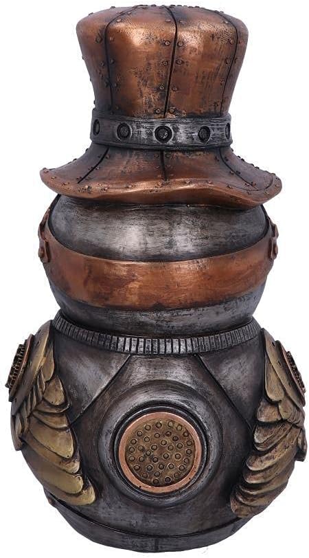 Nemesis Now Hootle Steampunk-Figur Eule mit Zylinder, 22,7 cm, Bronze, 22.7cm