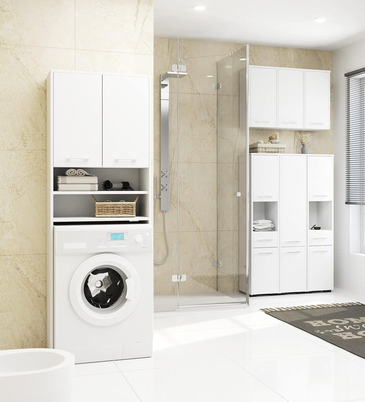 AKORD Badezimmerschrank schränke | Badezimmer kommode | FIN 85 2D1SZ, 2 Türen und 1 Schublade, B30 x
