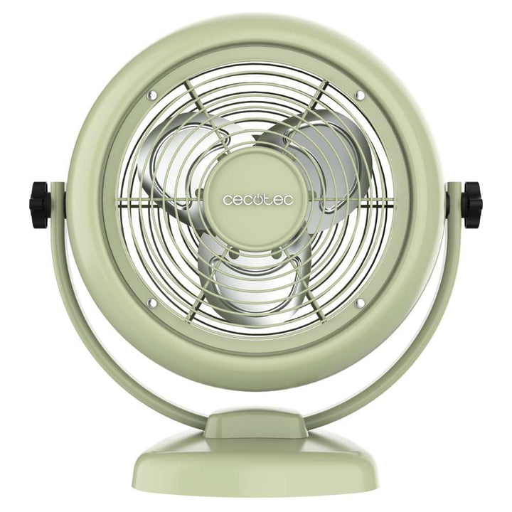 Cecotec - Tischventilatoren EnergySilence 800 RetroDesk Green, 20 W Leistung, Durchmesser 20 cm, ein