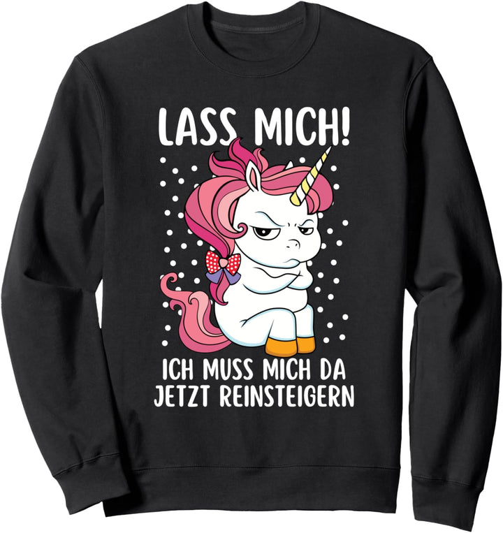 Lass Mich Ich Muss Mich Da Jetzt Reinsteigern | Einhorn Sweatshirt