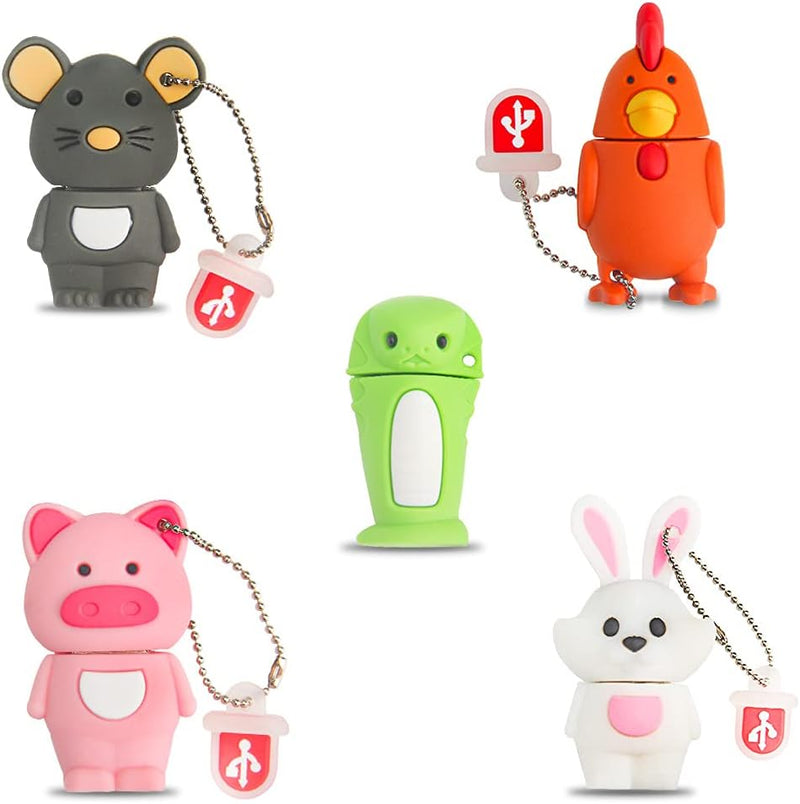 32GB*5 USB-Stick USB-Flash-Laufwerk, Memory Stick Cartoon Speicherstick Flash-Speicher-Stick, Pen Dr