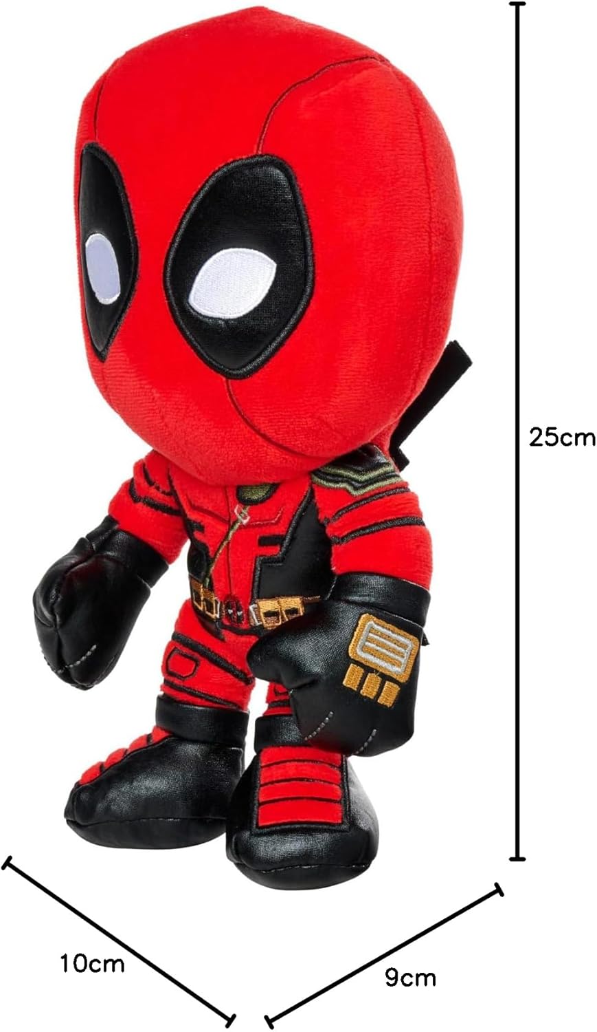 Simba Deadpool-Plüschtier, respektloses und charaktergetreues Design, weich, dekorativ und zum Samme