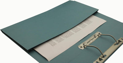 Guildhall Schnellhefter mit Innentasche 315 g/m² Kapazität 38 mm Folio-Format 25 Stück blau