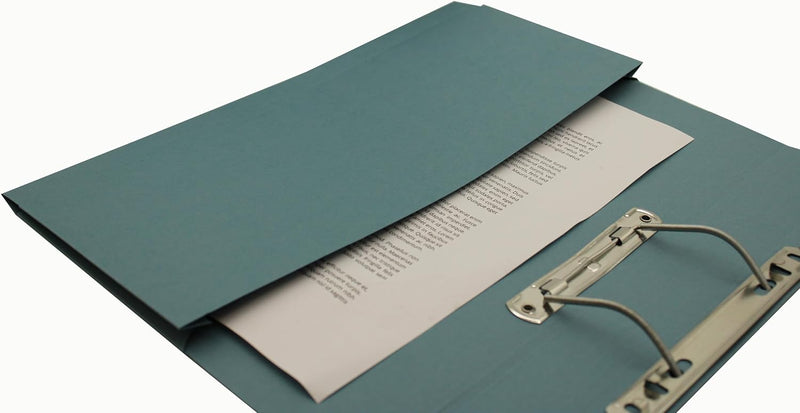 Guildhall Schnellhefter mit Innentasche 315 g/m² Kapazität 38 mm Folio-Format 25 Stück blau