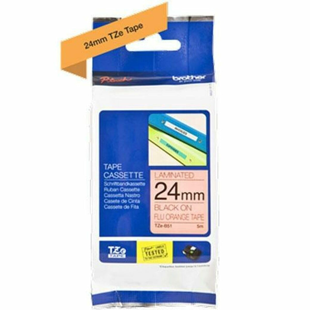 Brother Original P-touch Schriftband TZe-B51 (kompatibel mit Brother P-touch P700,- 2430, -D600, -97