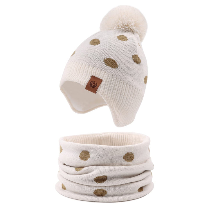 XIAOHAWANG Baby Strickmütze Winter Babymütze Junge Warme Kindermütze Junge Beanie Mütze Dicke Winter
