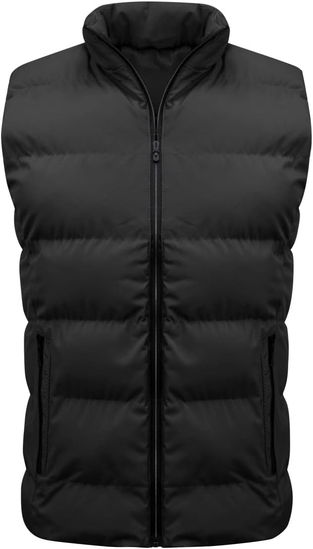 YOUTHUP Weste Herren Steppweste Winter Freizeit Wärme Ärmellose Sportweste Outdoor Stehkragen Winter