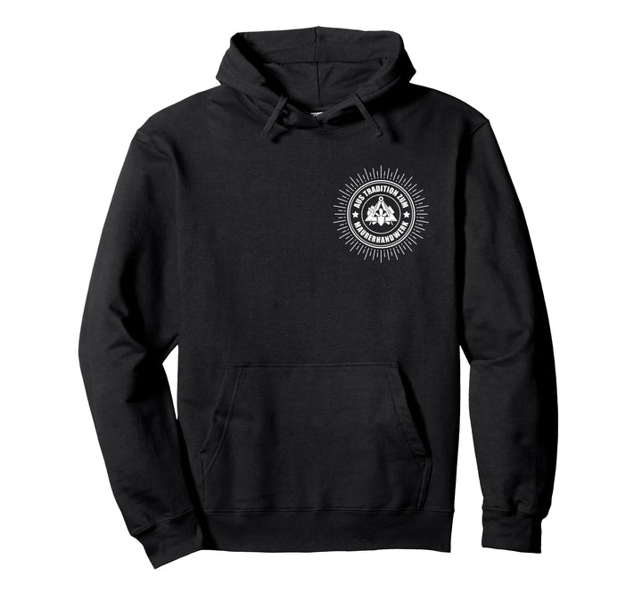Maurer aus Tradition zum Maurerhandwerk auf Brust Pullover Hoodie