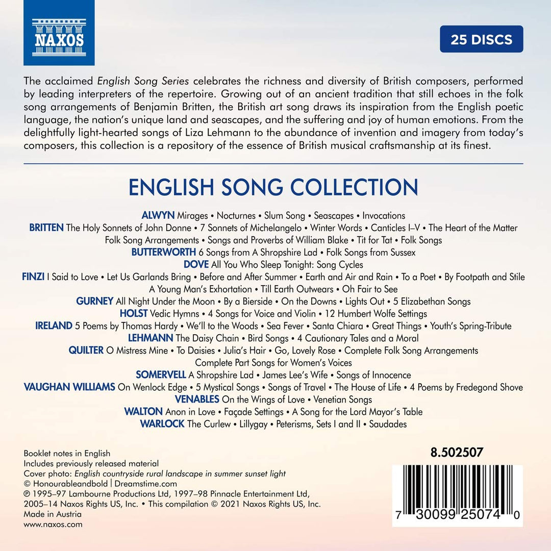 English Song Collection, Audio-CD