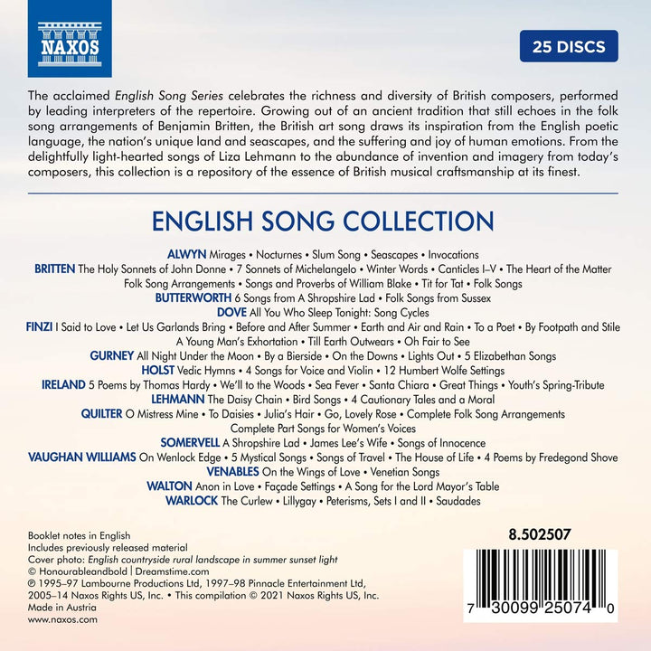 English Song Collection, Audio-CD