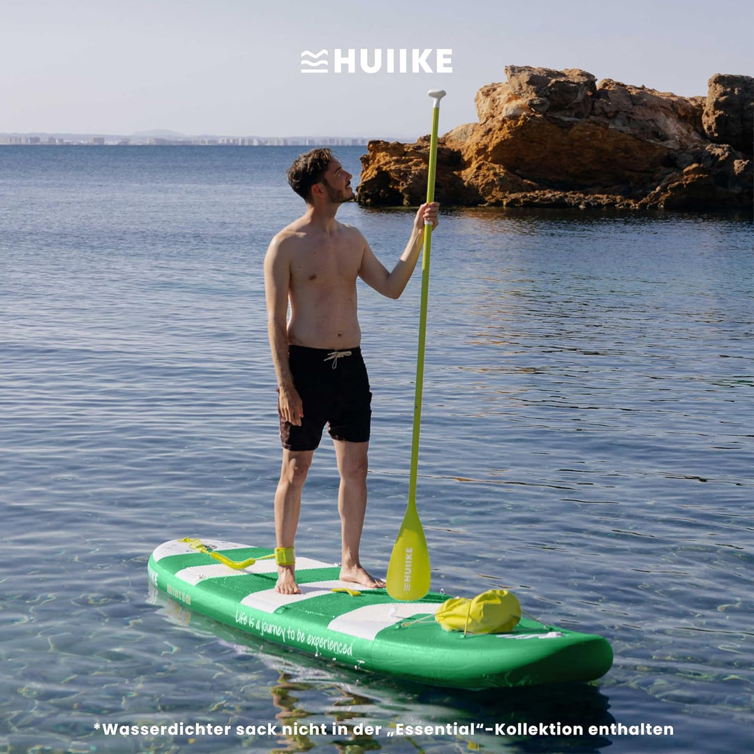 HUIIKE Stand Up Paddling Board mit Zubehör, Paddel, Finnen, Pumpe. Paddle Sup Board Aufblasbar Hohe