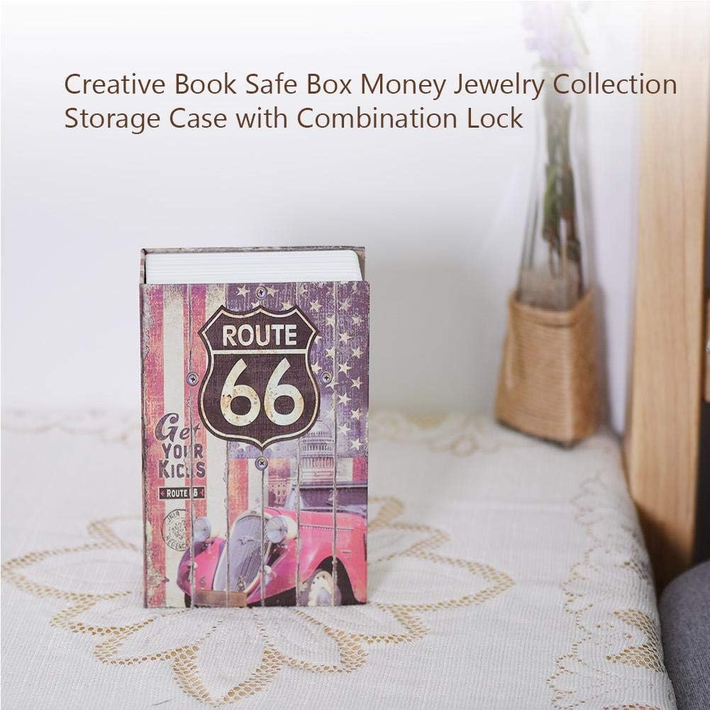 Buchsafe Buchtresor mit Kombinationsschloss, Tragbare Geldkassette Wertsachen Versteck Mini Kreative