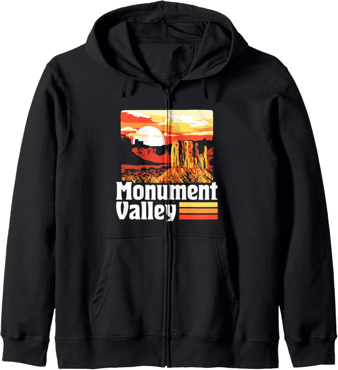 Retro Monument Valley Utah Arizona Vintage Poster Style Kapuzenjacke