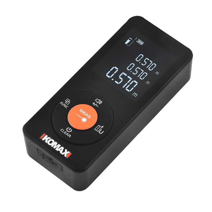 WINTAPE 50M Laser Entfernungsmesser, Digital Wasserwaage Distanzmessgerät mit LCD Hintergrundbeleuch