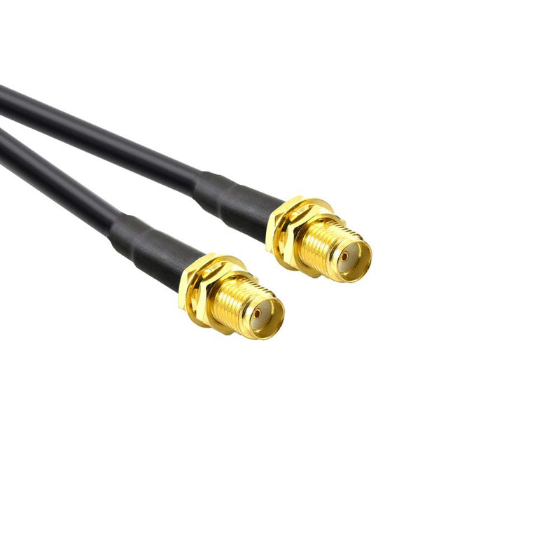 JARFT 10m Twin 4G / LTE und 5G Antennen- Verlängerungskabel, SMA Stecker auf SMA Buchse, 10m