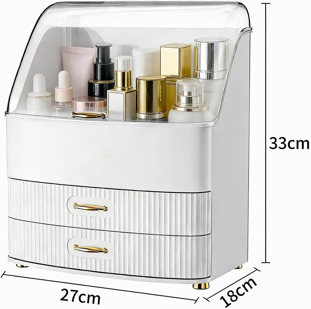 Make Up Organizer, Transparente Aufbewahrungsbox Mit Deckel, 3 Schubladen Bad Organizer, Platz Spare