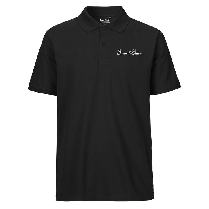 Herren Polo Shirt Queen & Queen Krone Geschenk Oberteil Grösse S-3XL Bio Baumwolle Fairtrade Queen &