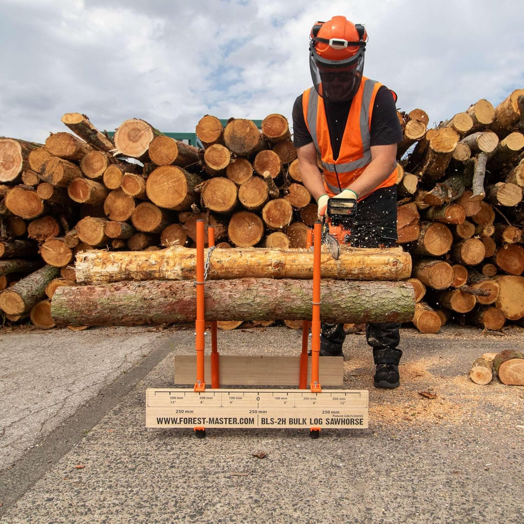 BLS-2H Holzsägebock – Präzisions-Multi-Log-Schneiden mit patentiertem Sicherheitsdesign – 150 kg Kap