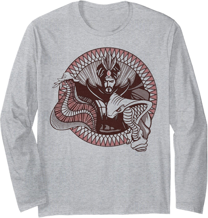 Disney Aladdin Live Action Jafar Snake Circle Portrait Langarmshirt