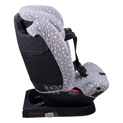 JYOKO Kids Bezug kompatibel mit Bebeconfort, Maxi Cosi Titan Pro, aus Baumwolle (White Star) Titan P