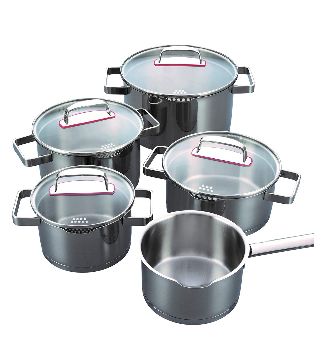 Kelomat, 1907-321, CREATION S Set 9 teilig, bestehend aus Bratentopf 20cm, Fleischtopf 16, 20, 24cm,