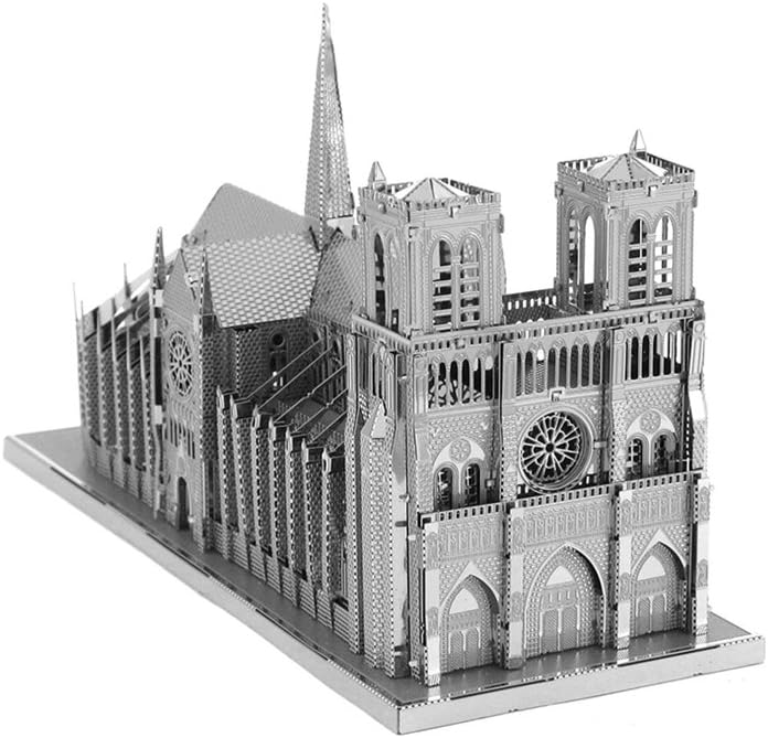 Fascinations ICX003 Metal Earth Metallbausätze - Wahrzeichen Notre Dame, lasergeschnittener 3D-Konst