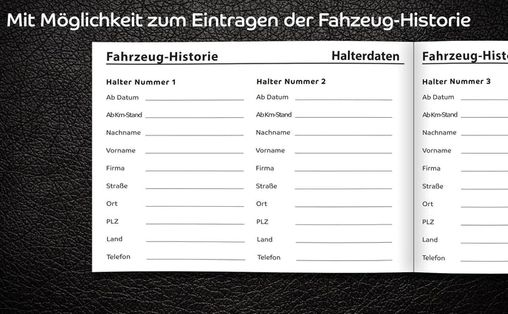 Serviceheft für Kraftfahrzeuge | Universal | Scheckheft für alle Auto Marken und Modelle | Für Neu-