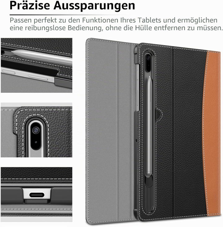 Fintie Hülle für Samsung Galaxy Tab S8 Plus 2022/S7 FE 2021/S7 Plus 2020 12.4 Zoll, Multi-Winkel Bet