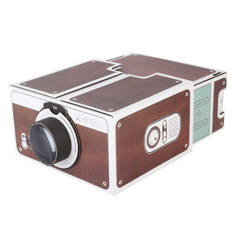 Vikye Beamer, Smart Portable Beamer der Zweiten Generation Smartphone Beamer DIY Beamer für Heimkino