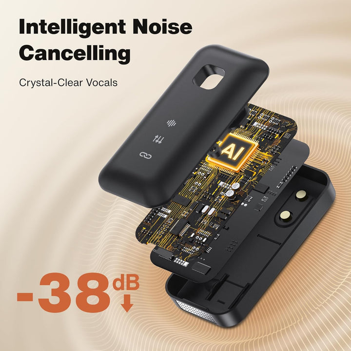 iVANKY Lavalier Mikrofon, Wireless Microphone. 2pcs externes mikrofon Smartphone, mikrofon Handy mit