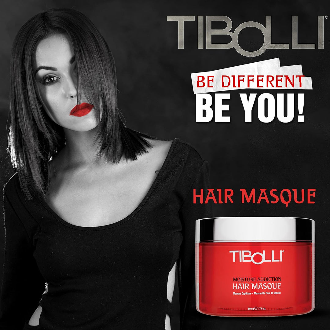 TIBOLLI Moisture Addiction Mask Deep Conditioning Masque (17.6 Fl oz/500g) Traitement hydratant et l
