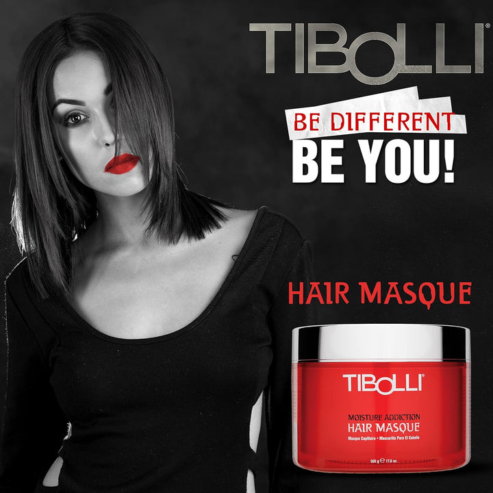 TIBOLLI Moisture Addiction Mask Deep Conditioning Masque (17.6 Fl oz/500g) Traitement hydratant et l