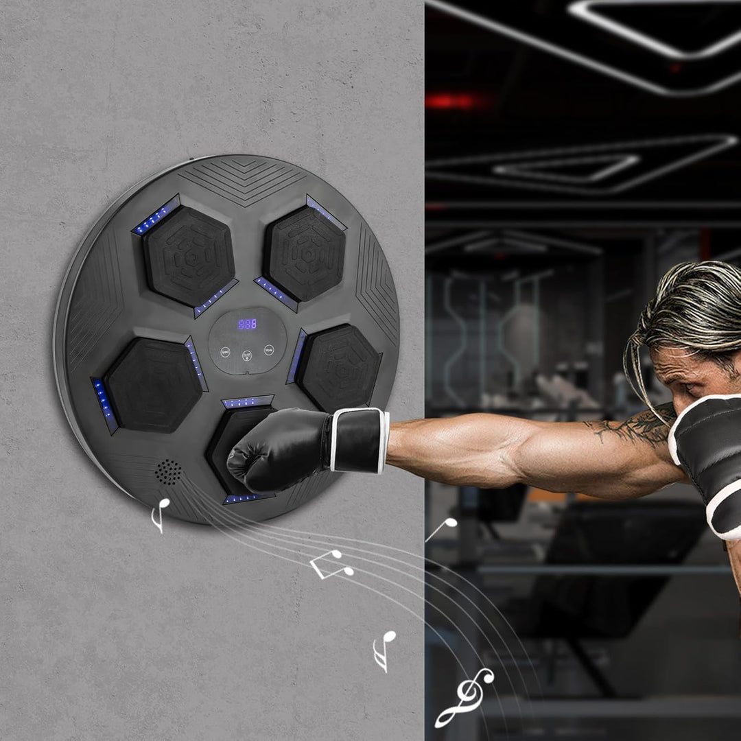 Music Boxing Machine Für Erwachsene, Led Licht Bluetooth Musikboxing Maschine Mit USB-ladekabel, 1pa