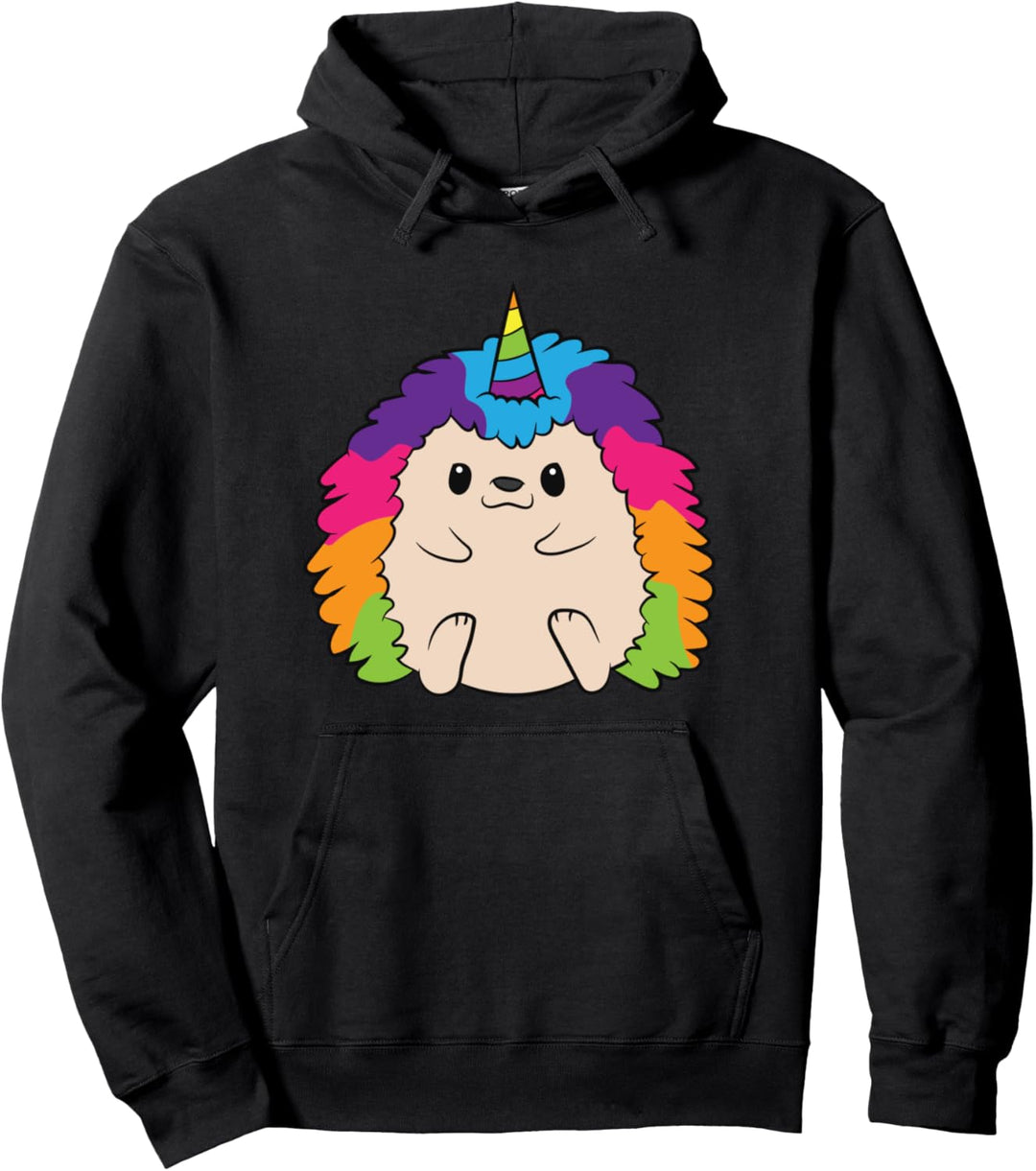 Igel Einhorn Regenbogen Igel Bunter Igel Pullover Hoodie