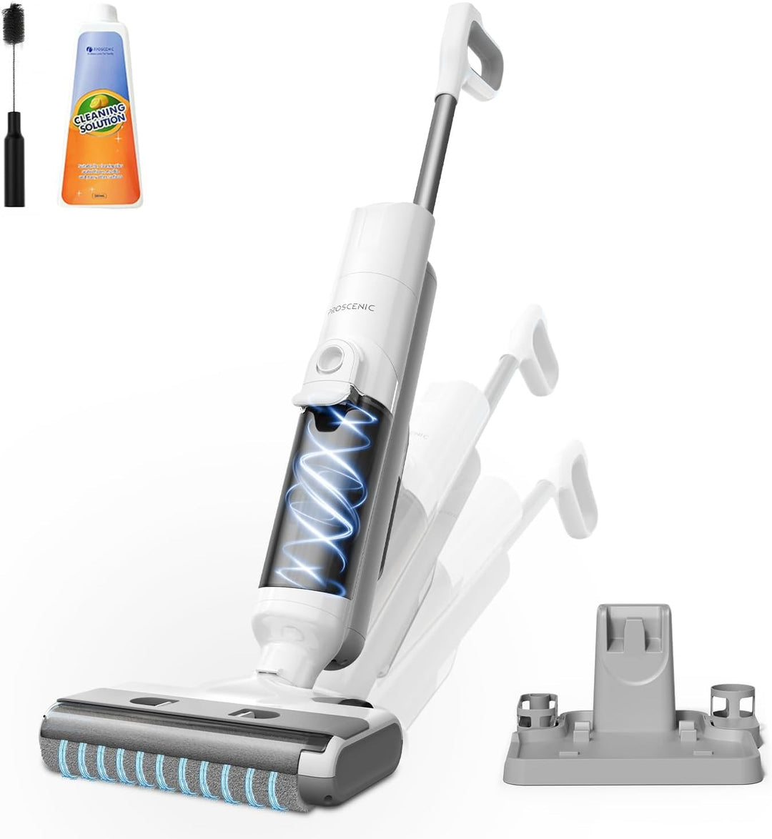 Proscenic F10 Ultra Nass Trockensauger, 60 Min Staubsauger mit Wischfunktion, Smart 3 in 1 Wet and D
