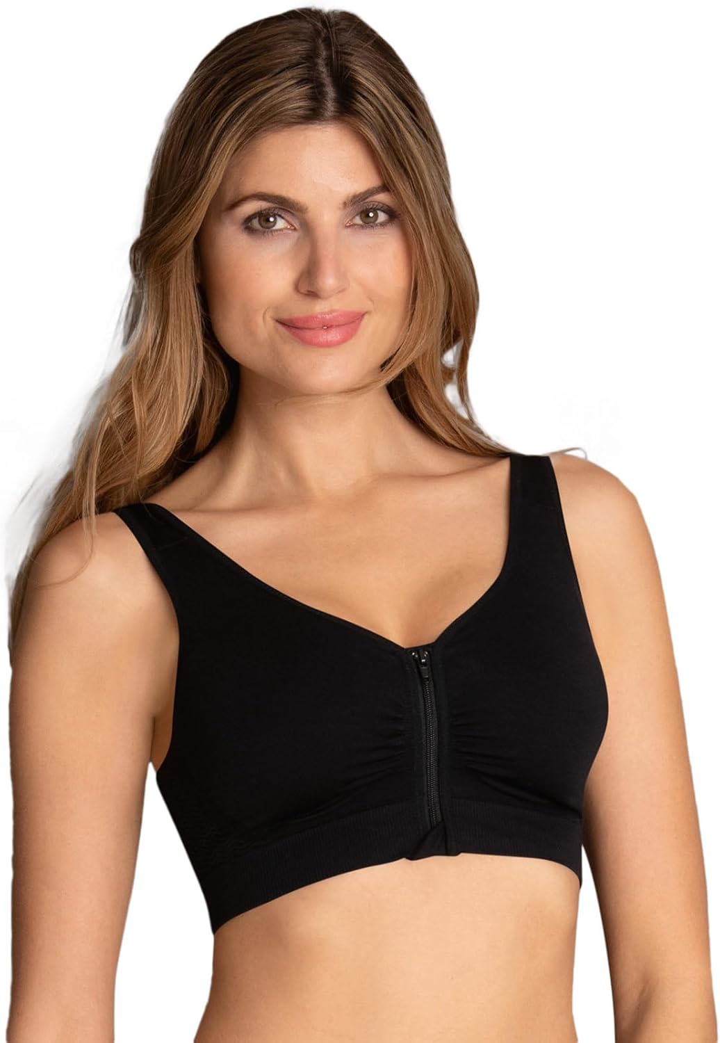 Anita 5768X-001 Women's Care Lynn Black Mastectomy Post Operative Bra L