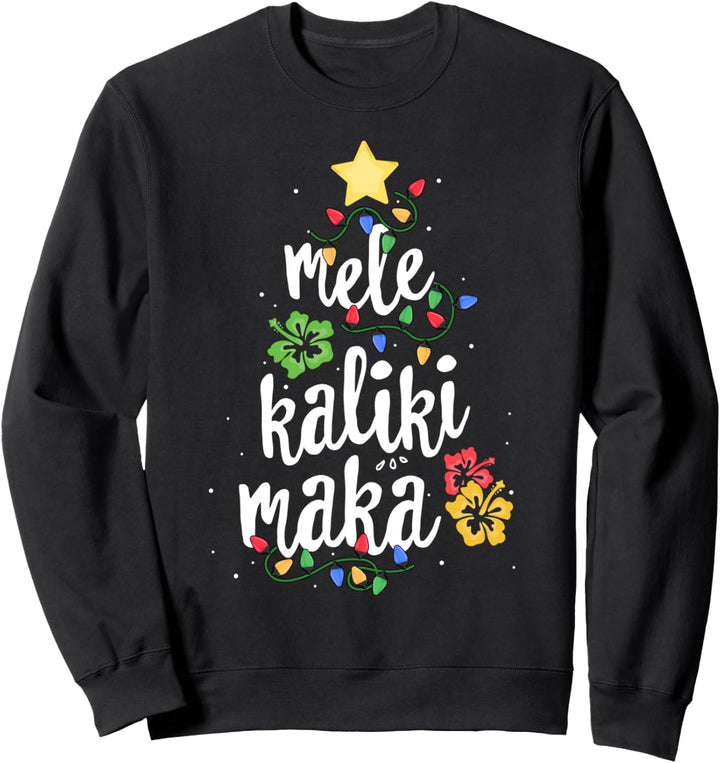 Mele Kalikimaka Shirt For Women Hawaiian Hawaii Christmas Sweatshirt