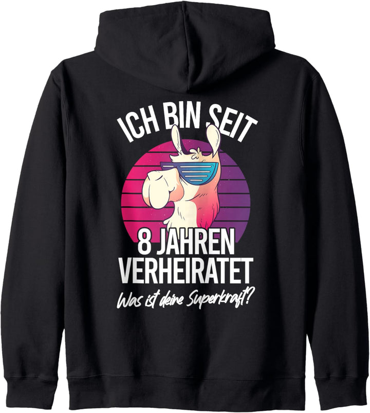 8 Jahre Verheiratet Blechhochzeit Ehemann 8. Hochzeitstag Kapuzenjacke