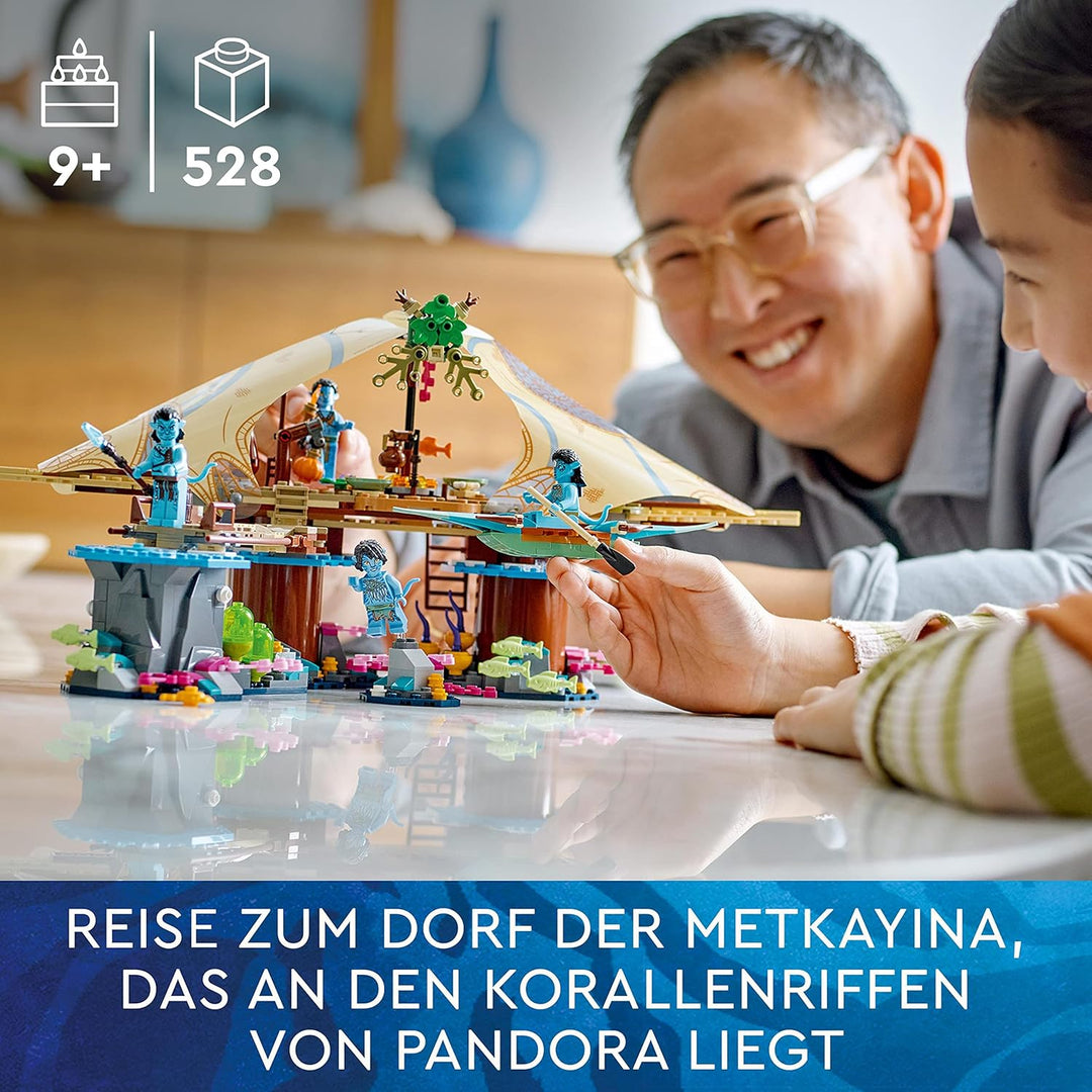 LEGO 75578 Avatar Das Riff der Metkayina, The Way of Water Pandora Set mit 4 Minifiguren, Sammlerstü
