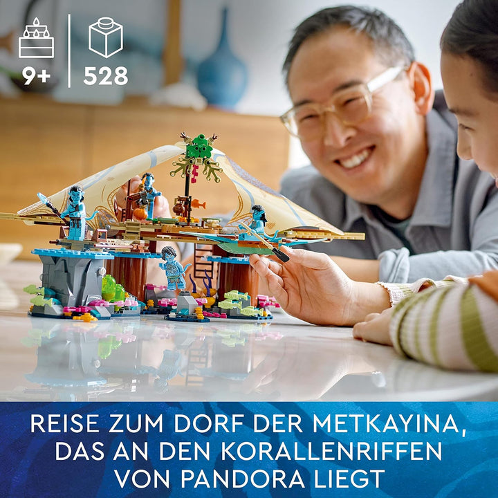 LEGO 75578 Avatar Das Riff der Metkayina, The Way of Water Pandora Set mit 4 Minifiguren, Sammlerstü