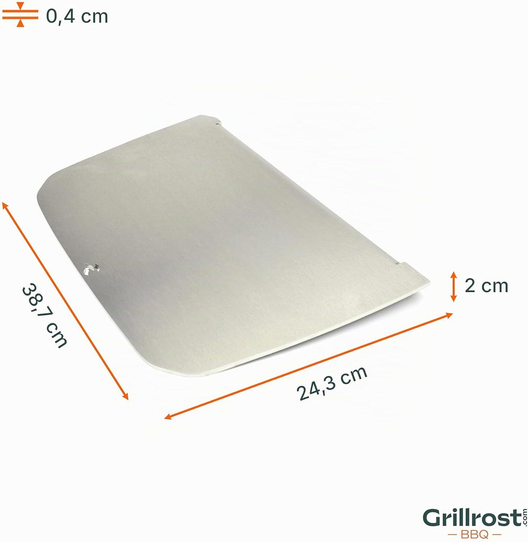 Grillrost.com Das Original Edelstahl Grillplatte | Plancha passend für Weber Pulse 2000 - ersetzt di