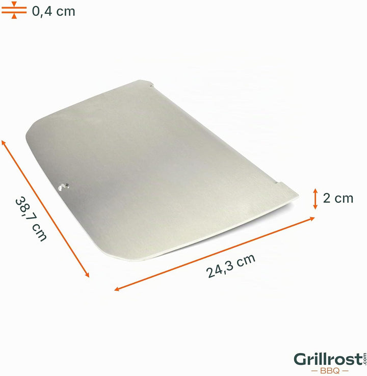 Grillrost.com Das Original Edelstahl Grillplatte | Plancha passend für Weber Pulse 2000 - ersetzt di
