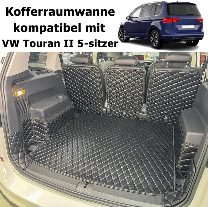 Kofferraumwanne kompatibel mit VW Touran II 2015-2025 5-sitzer, 5-sitzer