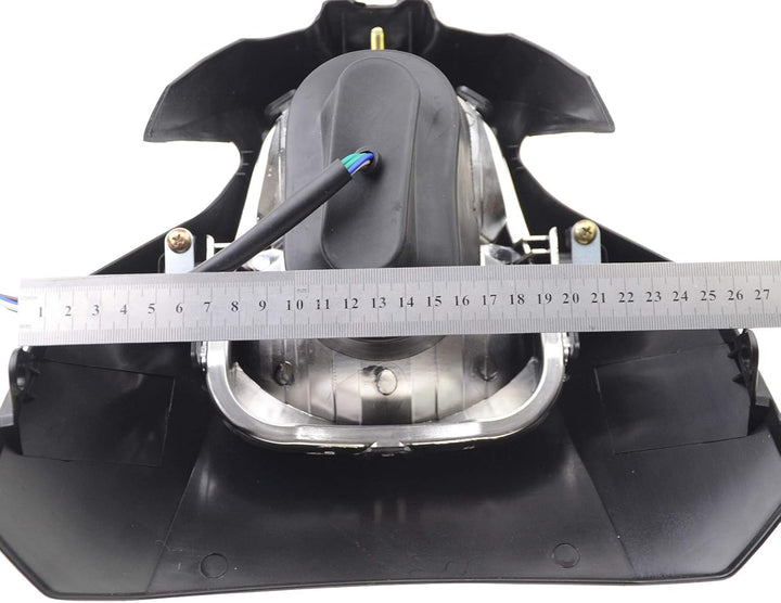 GOOFIT Schwarz H7 12V 35W Lampenschirm Motorräder Frontscheinwerfer Modifiziertes Geländewagen Anwen
