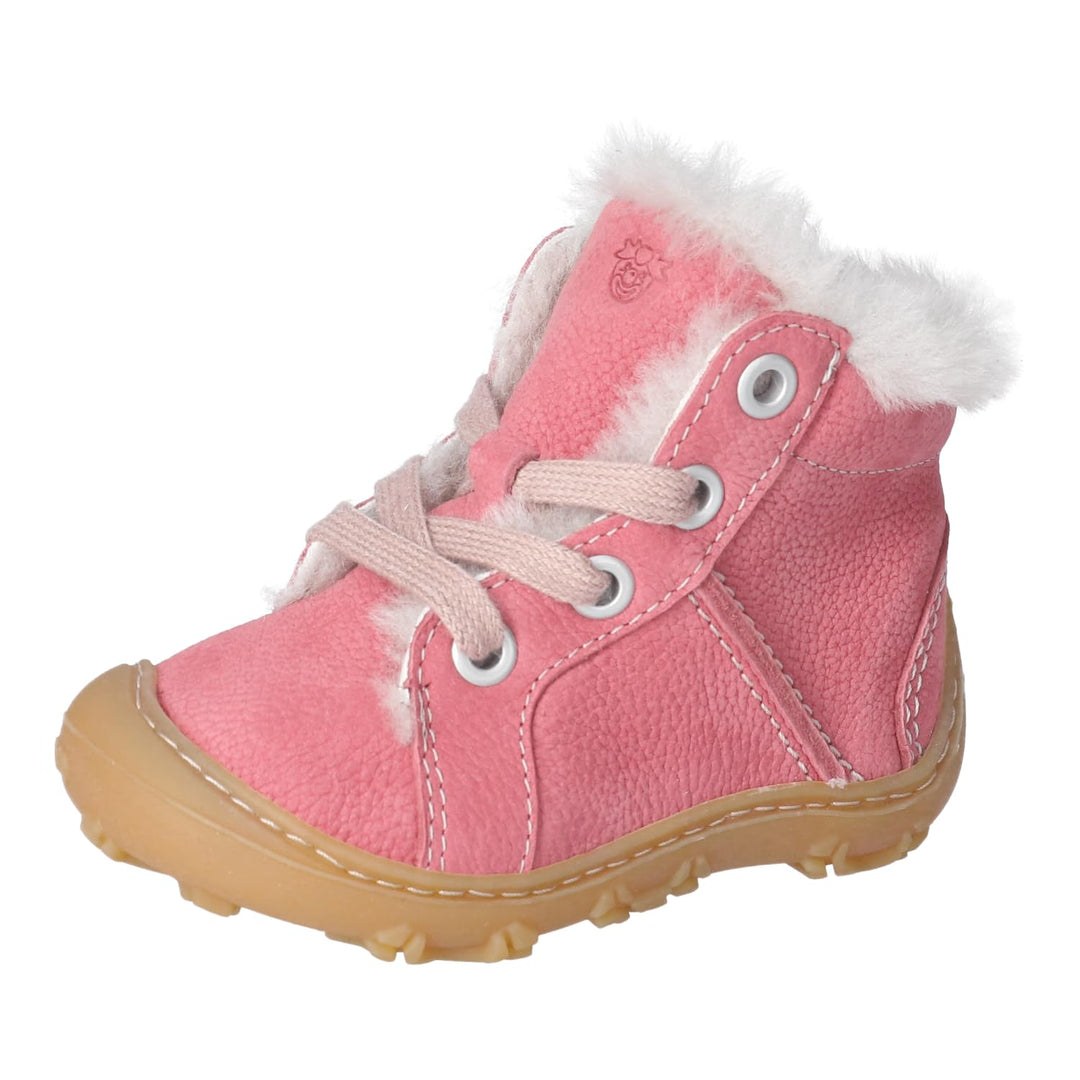 RICOSTA Mädchen und Jungen Lauflernschuhe ELIA, WMS:Weit,terracare,Barfuss-Schuh 22 EU Weit Rosa 320