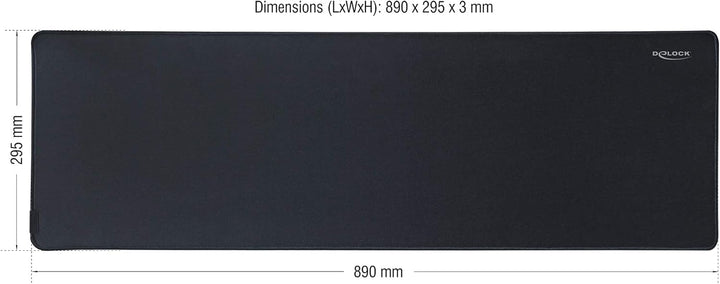 DeLOCK XXL Gaming Mauspad wasserabweisend, 915 x 280mm, Mousepad/Unterlage, 12557