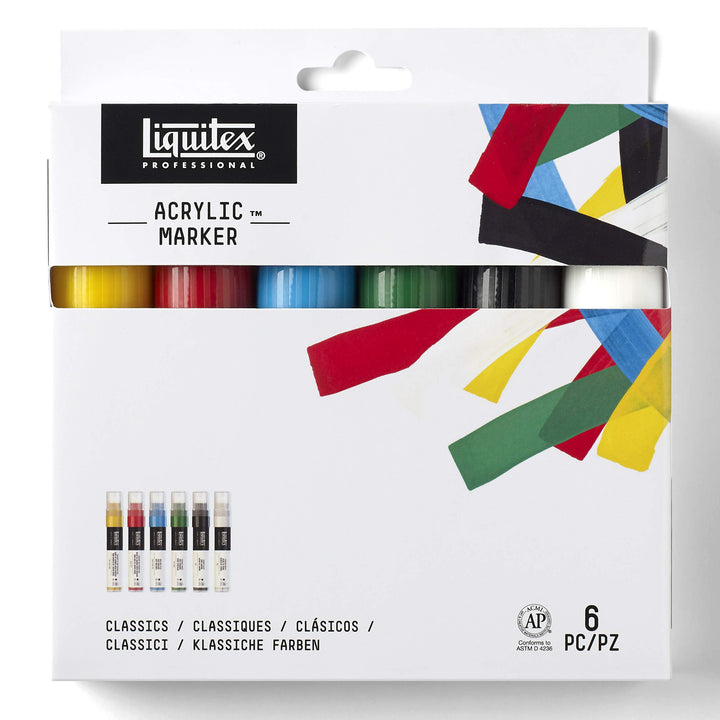 Liquitex 4690001 Professional Paint Acrylfarben Marker, Künstlerpigmente zum Zeichen, Malen auf Papi