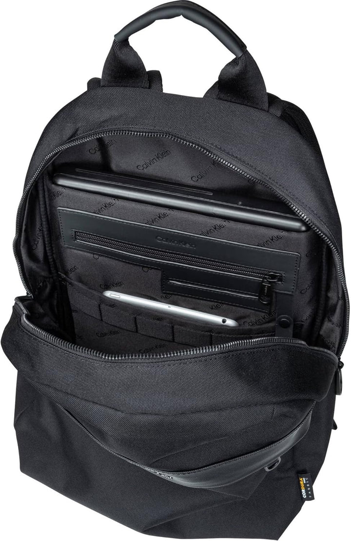 Calvin Klein Herren Remote Round Bp Rucksack, Ck Schwarz