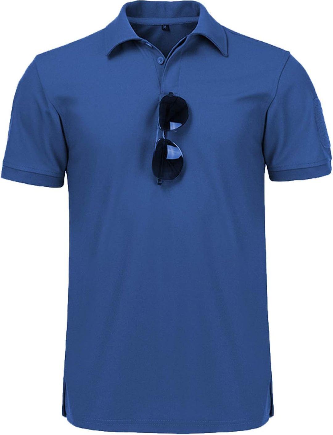 geeksport Poloshirt Herren Kurzarm T-Shirts Männer Sport Golf Polohemd Blau 3XL, Blau 3XL