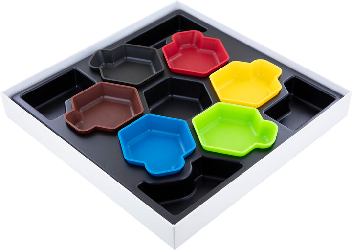 Feldherr Shell Core Box - 6 farbige Schälchen im praktischen Karton für Token, Marker, Meeple, Spiel